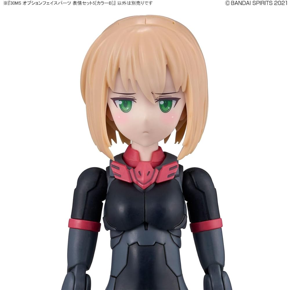 Bandai Spirits 30MS Option Face Parts Expression Set 5 Color B Pre-painted Plastic Model