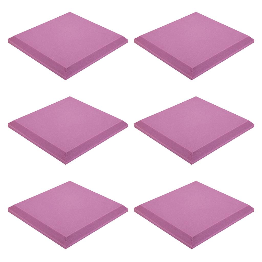 6PCS Sound-absorbing Flame-retardant Foam Board Sound-absorbing Sponge KTV Sound