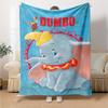 Dumbo'S Big Blue Dream Flannel Blanket Super Soft Warm Cozy Blanket For Sofa Bed Office Travel Allseason Home Decor Gift