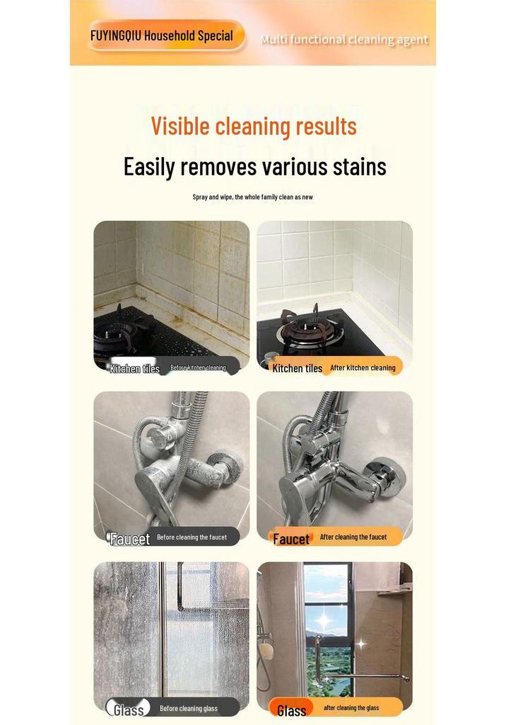 Spring Cleaning Multi-functional Stain Remover & Glass Cleaner with Free Shipping