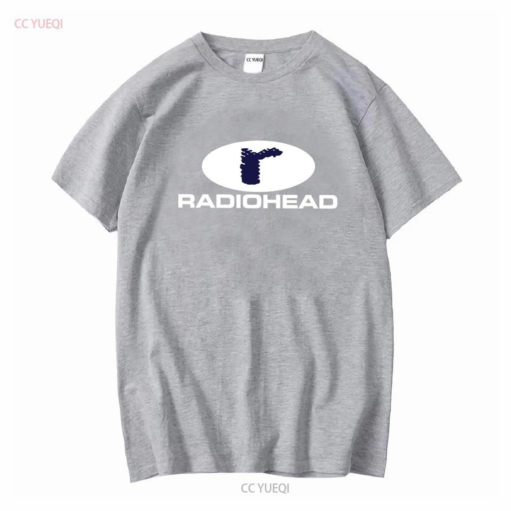 Radiohead T Shirt New men long or short sleeves vintage Washed Stretched Stylish Unisex Comfortable Slightly graphic fashion