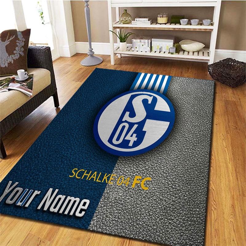 FC Schalke 04 Custom Name Carpet Rug for Living Room Bedroom Home Sofa Decoration,Kids Play Non-slip Floor Mat