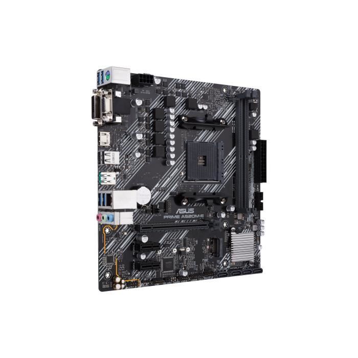 Carte mère micro ATX - ASUS - PRIME A520M-E/CSM - AM4 - DDR4-SDRAM - 64 Go