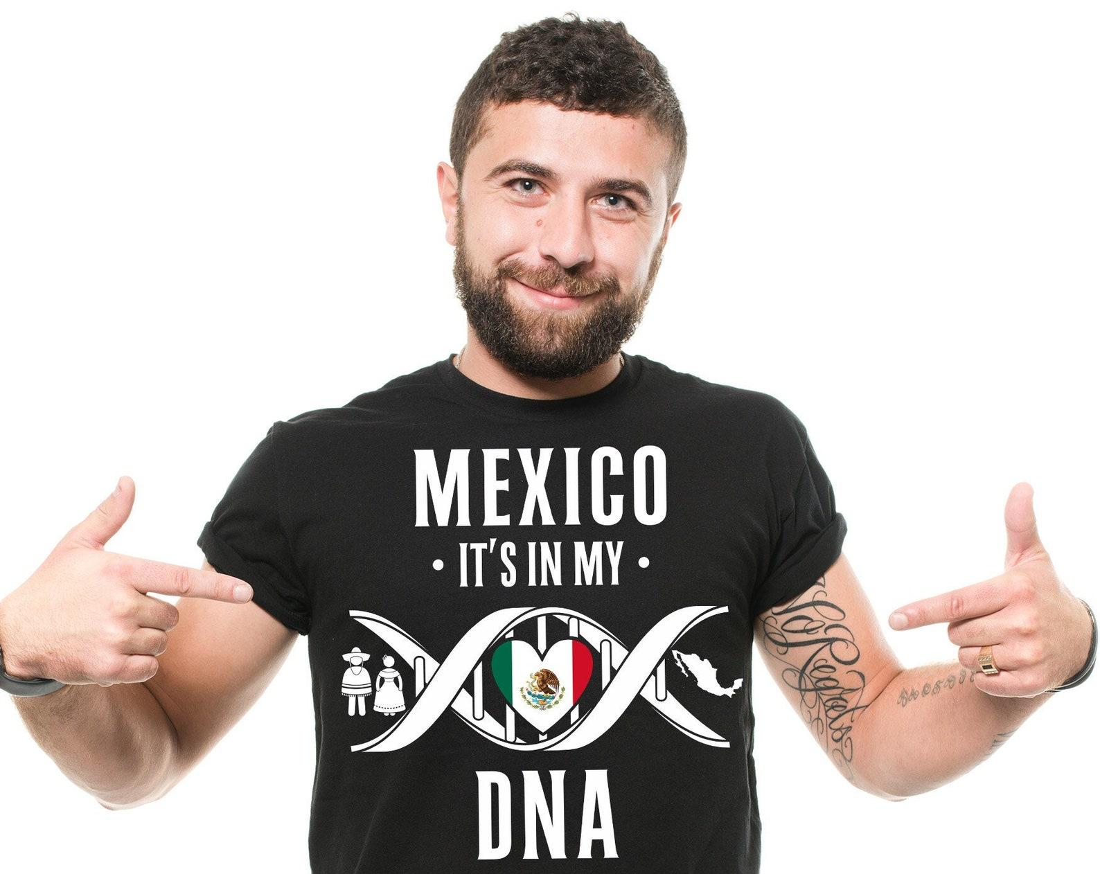 Mexico DNA T-Shirt: Patriotic Mexican Pride Tee S
