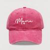 Adjustable Mama Heart Caps Washed Cotton Baseball Cap Fashion Sport Visors Cap  Gifts