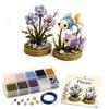 12 Zodiac Signs Bead Craft Kit DIY Beaded Garden Kit 3D Beaded Astrology