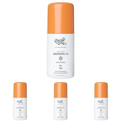 Chemist At Play Unisex Underarm Roll-On With 5% AHA, Lactic & 1% Mandelic Acid | Prevents Body Odour, Brightens Skin & Exfoliates Underarm  - 40Ml