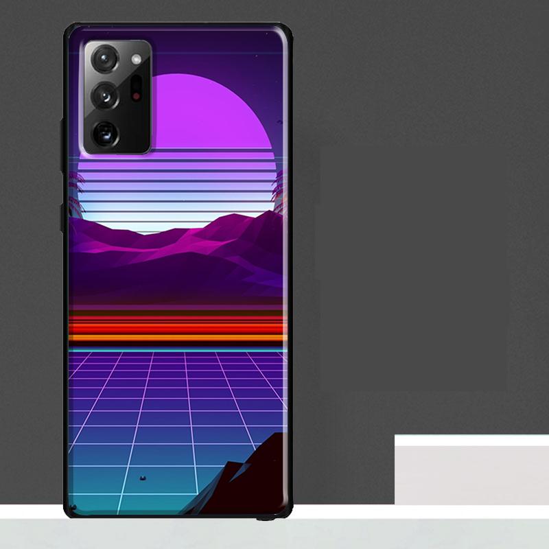 Neon Retrowave 80s Vintage Art Case For Samsung Galaxy S23 S24 S25 Ultra S9 S10 S20 S21 S22 Plus S23 FE S25 FE Phone Cover