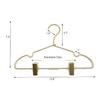 12,5" Goldfarbener Metall-Babykleiderbügel Haken Kinder Kinder Jackenbügel Display und Aufbewahrung 10er Pack