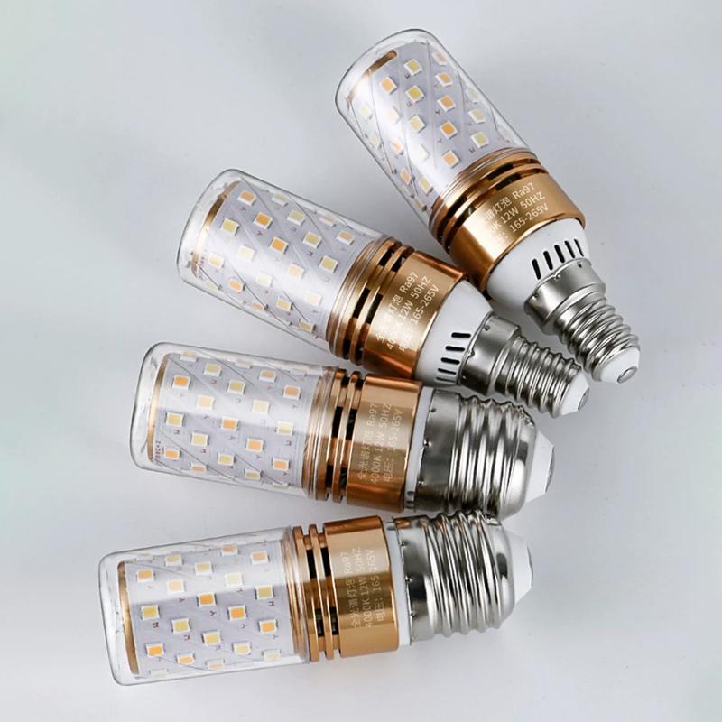 Brightness E27 E14 Led Bulb Corn Lighting Lamp 12W 16W 24W 2835 Smd Lamps 110V 220V Home Decor Replace Halogen Lights White