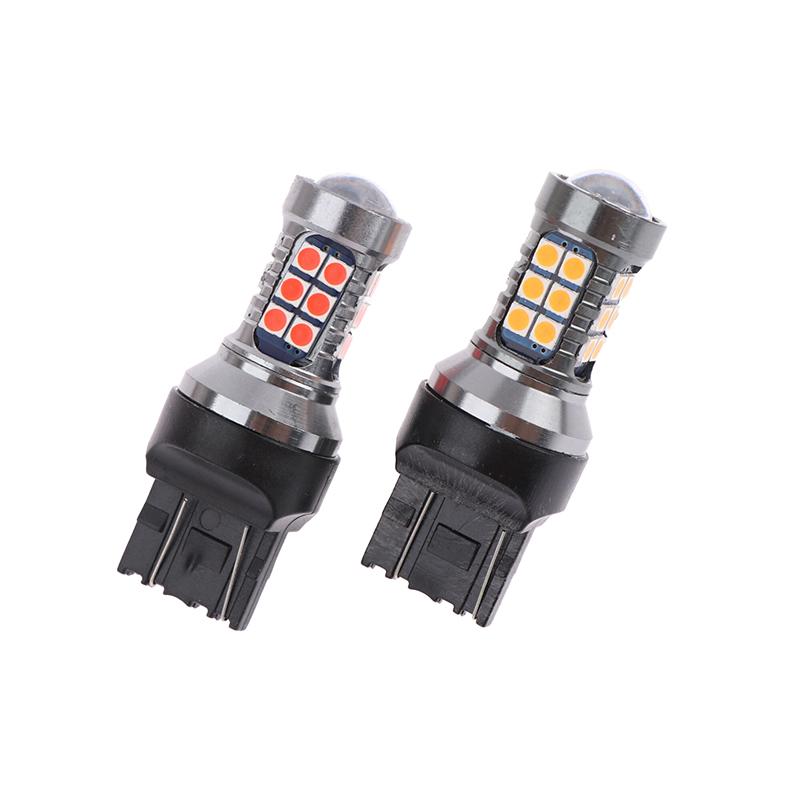1Pcs T20 LED 7440 7443 Led WY21W W21W Led Bulbs Car LED Bulbs Signal Lamp T20 27SMD 3030 Backup Brake Reverse Parking Lamp Bulbs 7