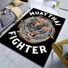 Wettkampfsport Muay Thai Print Teppich für Schlafzimmer Wohnzimmer Bettseite Sofa Bodenmatte Moderne Heimdekoration Bereichsteppich