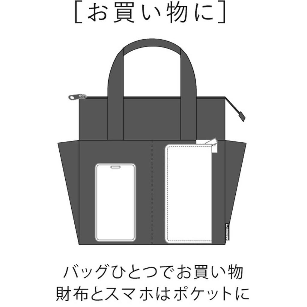 Iwasaki Kogyo Handbag, Insulated, Quick Access, with 4 Pockets, Black, LF-579 BK