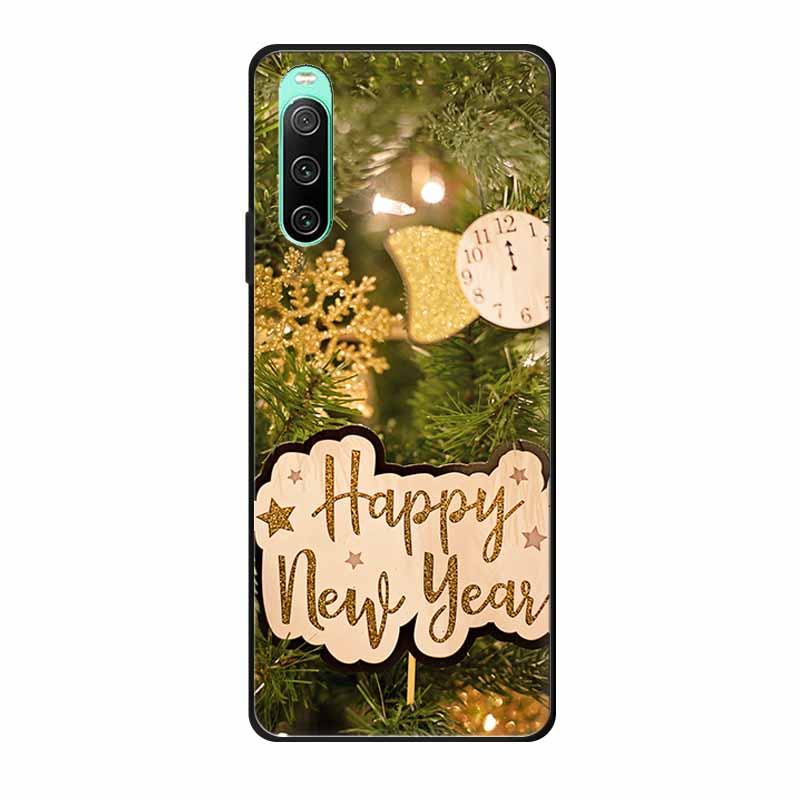 Christmas Phone Cases For Sony Xperia 10 IV Cases Soft TPU Silicone Santa Santa Claus Covers For Xperia 10 IV Cover Bumper Funda