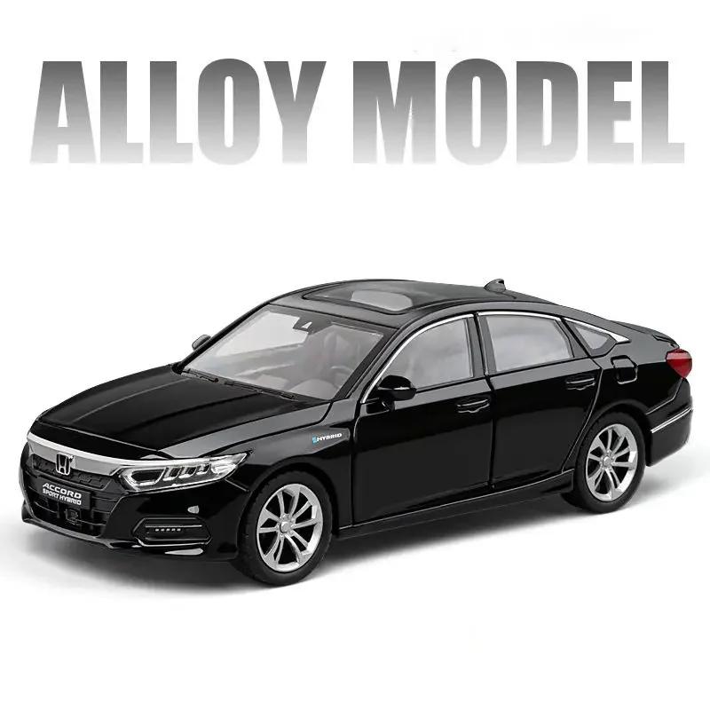 1:24 HONDA  Accord Alloy Car Model Diecasts & Toy Vehicles Metal Car Model High Simulation Sound Light Collection Kids Gifts
