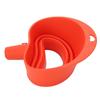 Flour Funnel for Stand Mixer Foldable Wide Opening Mixer Flour Funnel Attachment Silicone Red