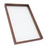 Rectangle Tea Serving Tray Walnut Glass Robust Wooden Glass Tea Tray for Cake Bread Breakfast Snack