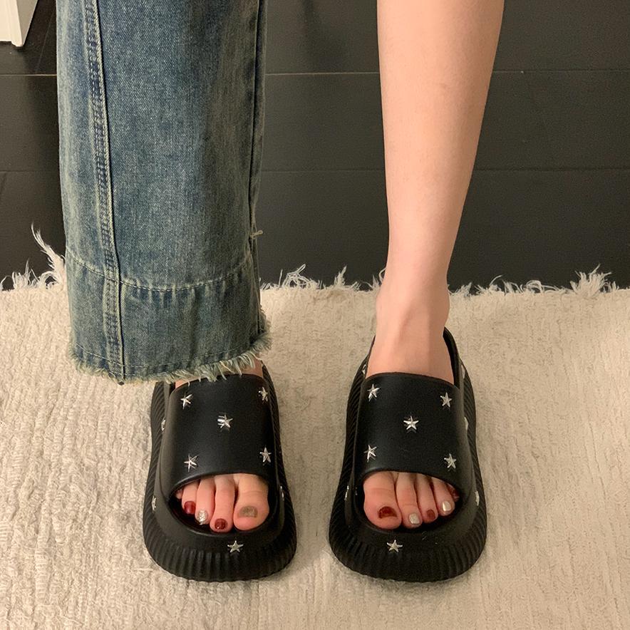 Fashion Shoes Woman's Slippers Beige Heeled Sandals Platform Rubber Flip Flops Slides Fashion 2025 Black Hawaiian Soft Luxury Casual