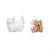 Charming Feline Tea Companion Handmade Clay Figurine for Home And Office