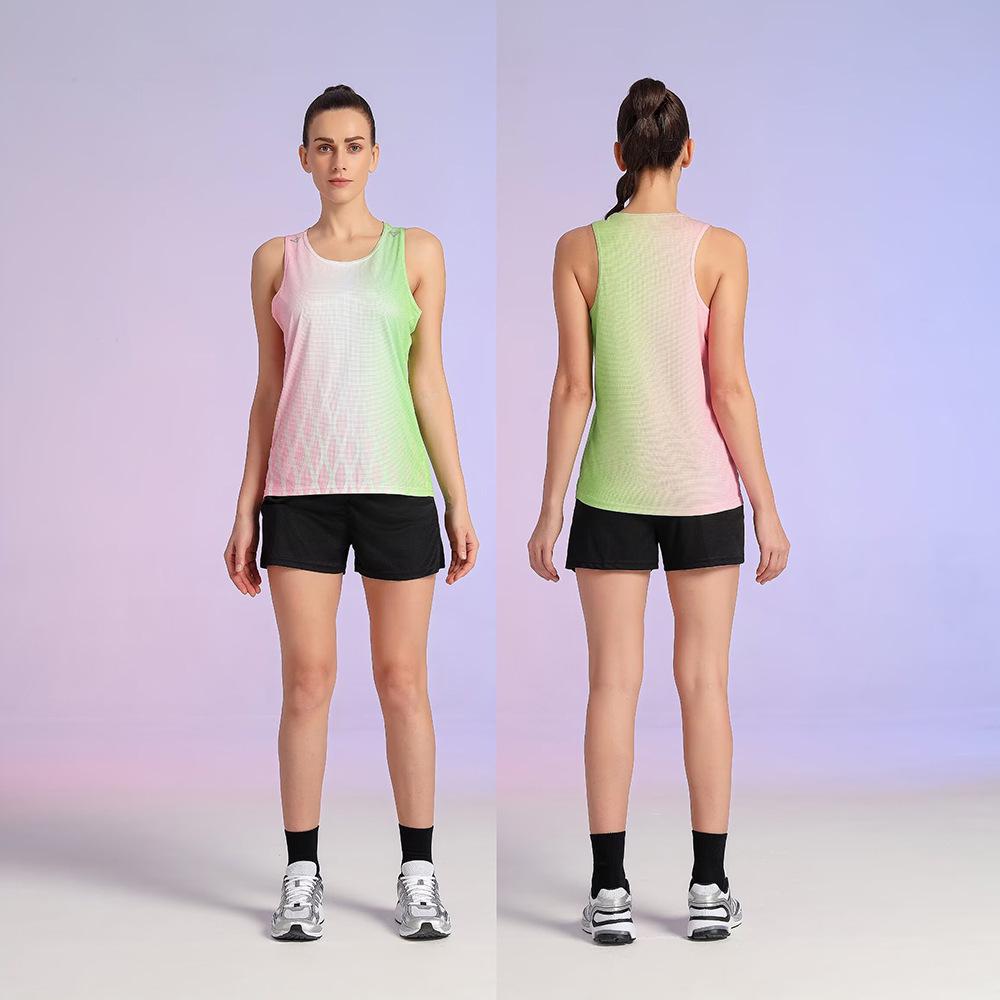 Unisex Track & Field Training Set: Vest & Suit for Marathon and Running Sportswear.