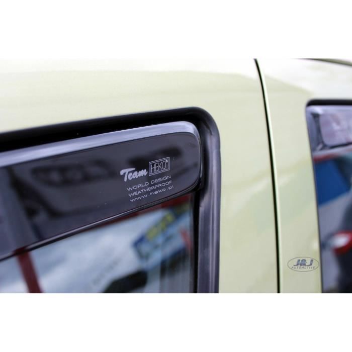 Déflecteurs d'air - J&J AUTOMOTIVE - Opel Corsa D 5P - Fumé - Acrylique renforcé - Installation facile