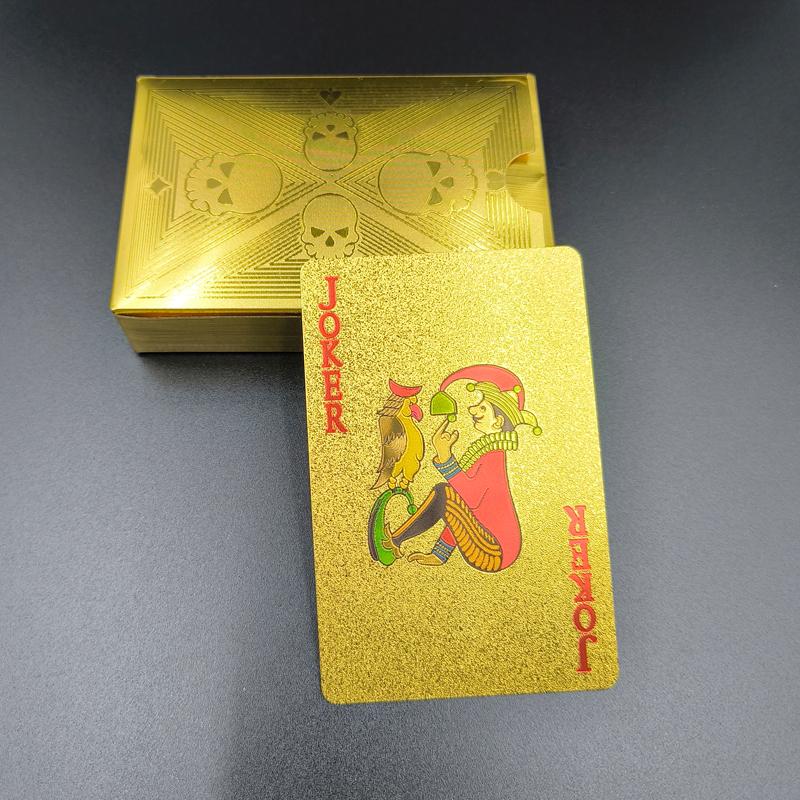 Kleur Zwart Goud Speelkaartspel Kaartgroep Waterdicht Pokerpak Magisch Dmagic Pakket Bordspel Geschenkcollectie