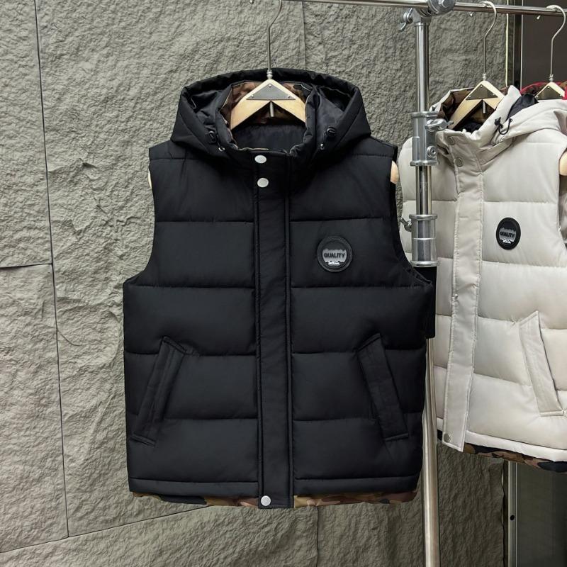 

Autumn and winter cotton vest men s fashion loose and fattened plus size 120kg green student vest outer wear cotton vest M (85-50 kg) чорний