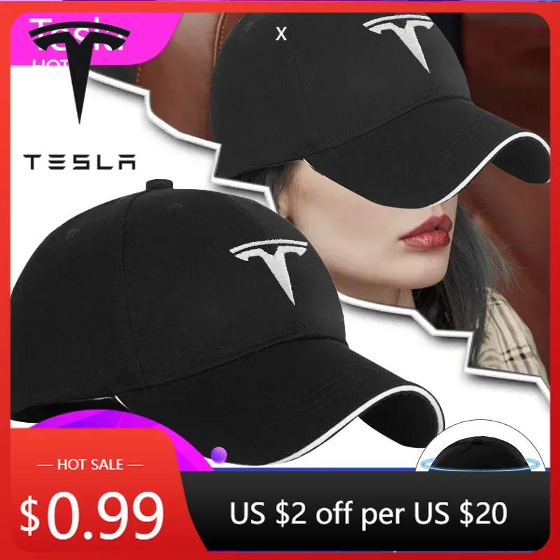 Car Sticker 2025 New Tesla Baseball Cap Outdoor Summer Sports Hat Embroidered Men Women Baseball for Tesla Model-3 Model-S X Y C