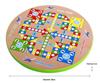 Wooden Educational Toys for Children: Multifunctional Checkers and Ludo Game Board