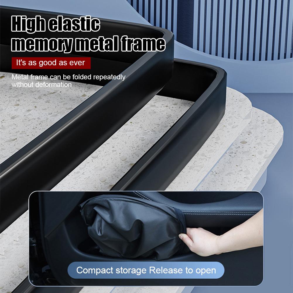 70*140cm Car Windshield Shade Universal Front Windscreen Sun Shade Sun Protection Double-Layer Window Cover Collapsible for Auto With  Storage Bag