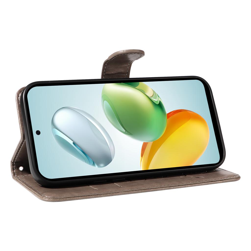 עבור Honor Play 60 Plus 5G/Play 9T/X7c 4G/200 Smart 5G כיסויי טלפון מעור PU עם דוגמת פרחים, ארנק, מעמד, כיסוי טלפון עם רצועה