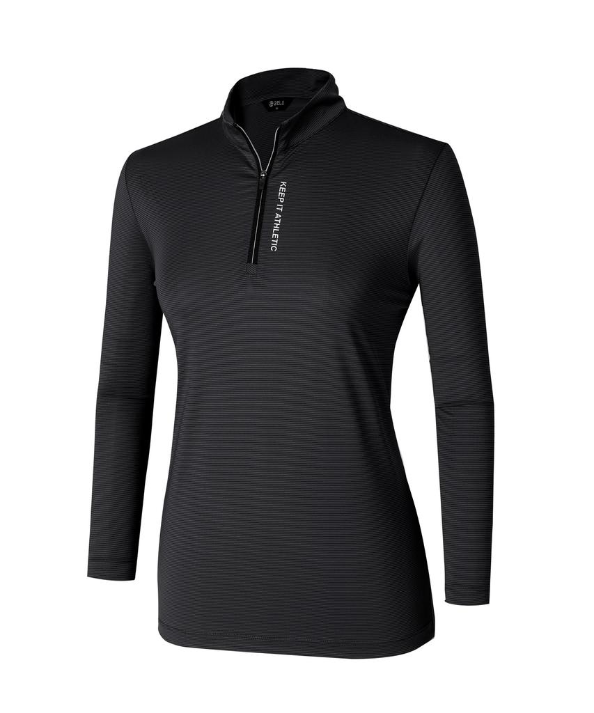 2ELA [2Pack] Women'S Ice Mood Cooling Zip-Up Long Sleeve T-Shirt 5 Colors (C Type)