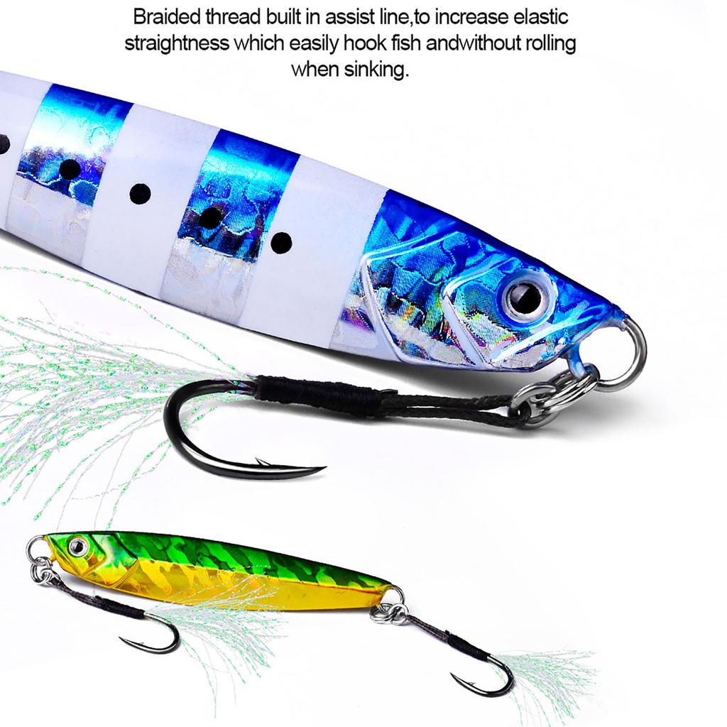 10pcs Lure Barbed Fishing Hooks 11-13-15-16-17-18-19# Sea Fishing Fishhook With Feather Fishing Tackle Accessories