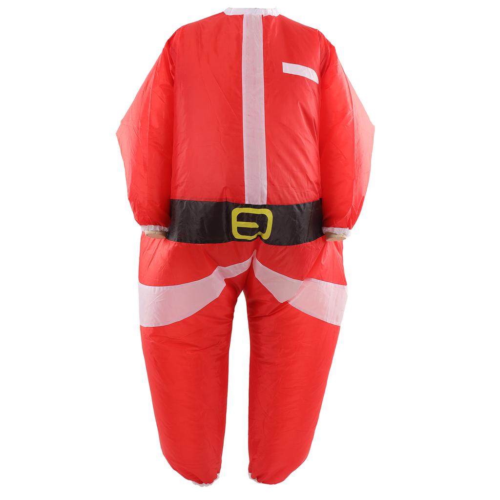 Inflatable Santa Suit Vivid Colors Battery Powered Inflator Polyester Inflatable Christmas Suit for