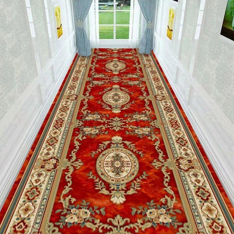 Nordic Villa Antislip Stairs Carpet Hallway Rug Washable Doorway Mat Custom Passageway Carpets Home Decoration Long Runners Rugs