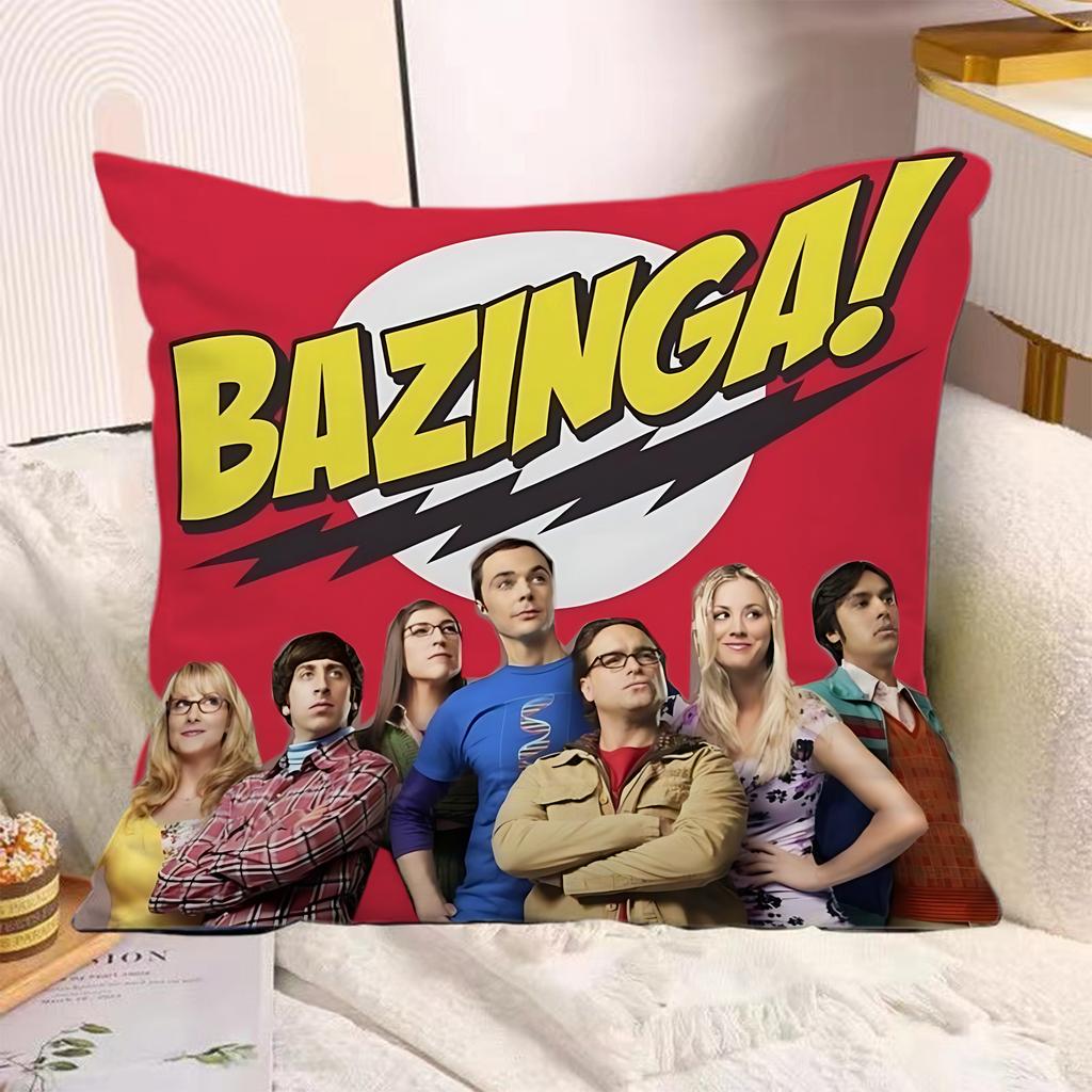 TV Series Pillow Covers Cartoon Sofa Decorative Home Doublesided Printing Short Plush Cushion The Bigs BBang Theorys Cover
