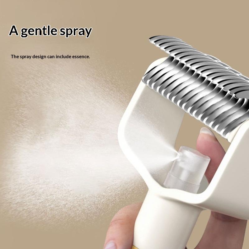 Stainless Steel Pet Spray Comb Self-Cleaning Pet Opening Knots Hair Remove Comb Dogs Cats Grooming Clean Tools Accessories