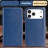 Genuine Leather Flip Case for IPhone 17 Pro Case with Card Slot Full Protection Folding Stand Case for IPhone Air IPhone17ProMax