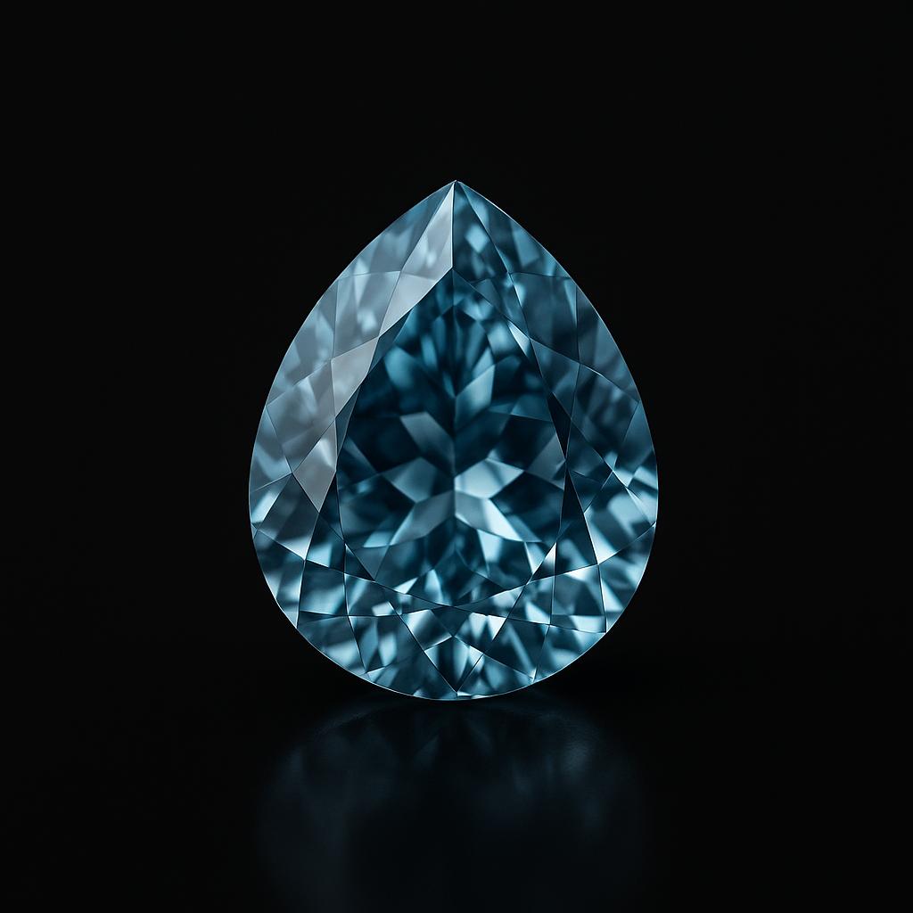 Natural Blue Sapphire Loose Gemstone Ceylon Pear Cut 14x11 Mm September Birthday Birthstone
