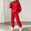 Women's Trendy Color -Lined Casual Two-Piece Set with Long Sleeve Top, Pockets and Cuffed Jogger Pants