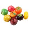 10pcs Mango Pear Miniature Food Toy Resin Home Decoration Item Cute 3D Fruit Model  Dollhouse Craft