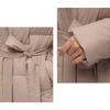 Winter Fashion Casual Windproof Down Coats Women Medium Long Styles Cotton Padded Jacket Down Puffer Hooded Jackets