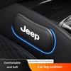Leather Car Pillow Car Knee Pad Elastic Memory Foam Leg Pad For Jeep Renegade Compass Grand Cherokee Wrangler Gladiator Patriot QI4