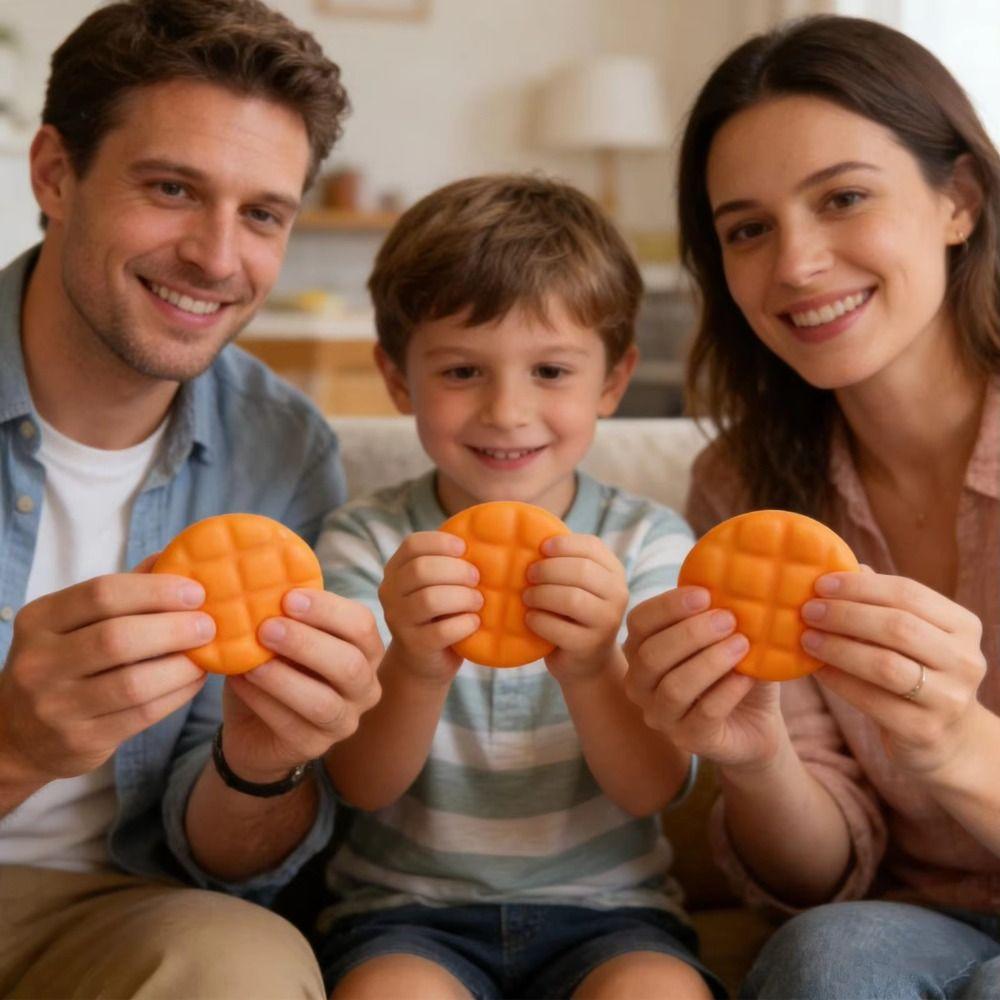 Slow Rebound Bread Squeeze Toy Double-Sided Sensory Fidget Toy  Gift For Kids