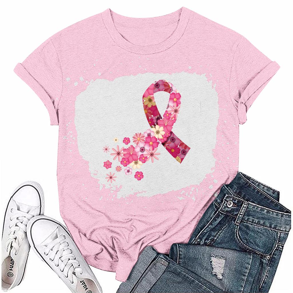 Dame Brystsløyfe Trykt Casual Kort Erm