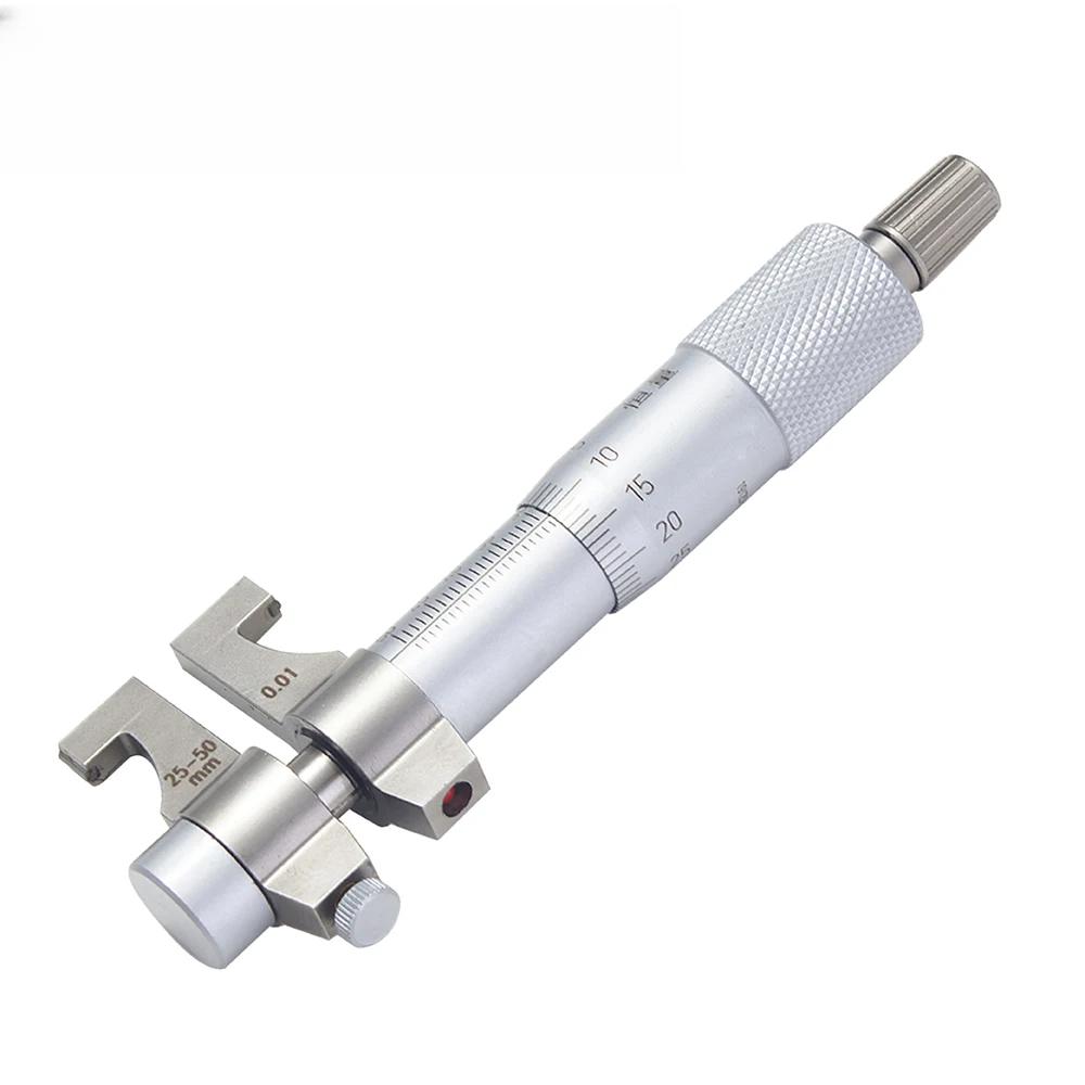 Vysoko presný mechanický mikrometer na vnútorný priemer 5-30 25-50 50-75 75-100mm Dvojbodový mikrometer na vnútorné otvory Rozlíšenie 0,01 mm