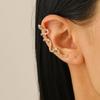 LATS 1 PZ Punk Snake Ear Cuff Nero Clip per Orecchio Senza Foro Orecchino per Donne Uomini Falso Cartilagine Ear Cuff Gioiello