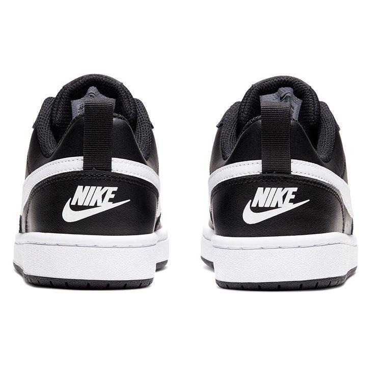 Nike Court Borough 2 Black White GS BQ5448-002