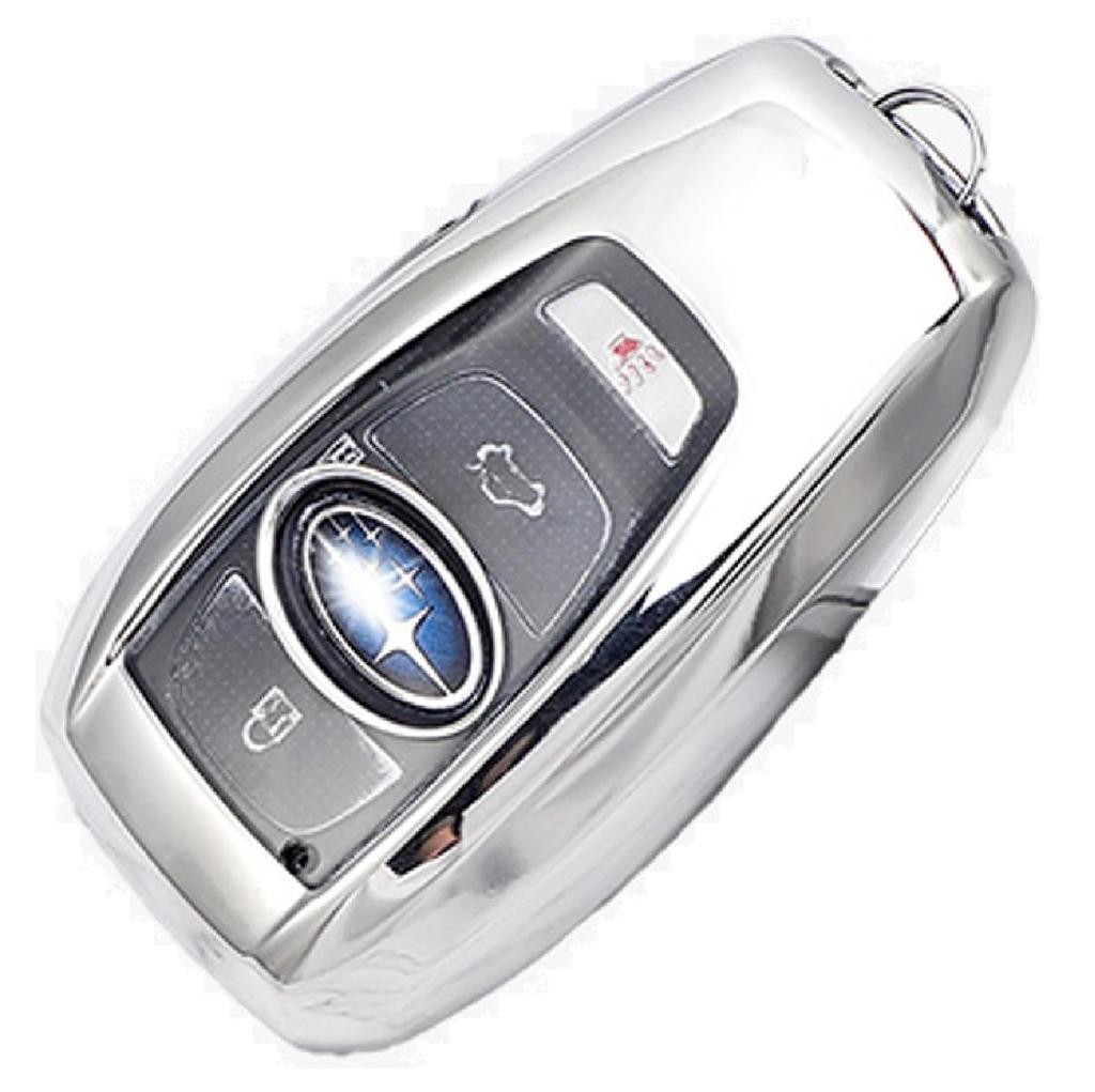 VERISSY Smart Key Case, For Subaru Subaru Forester Legacy Revogue Luxury Stylish Cover Outback Impreza, Silver
