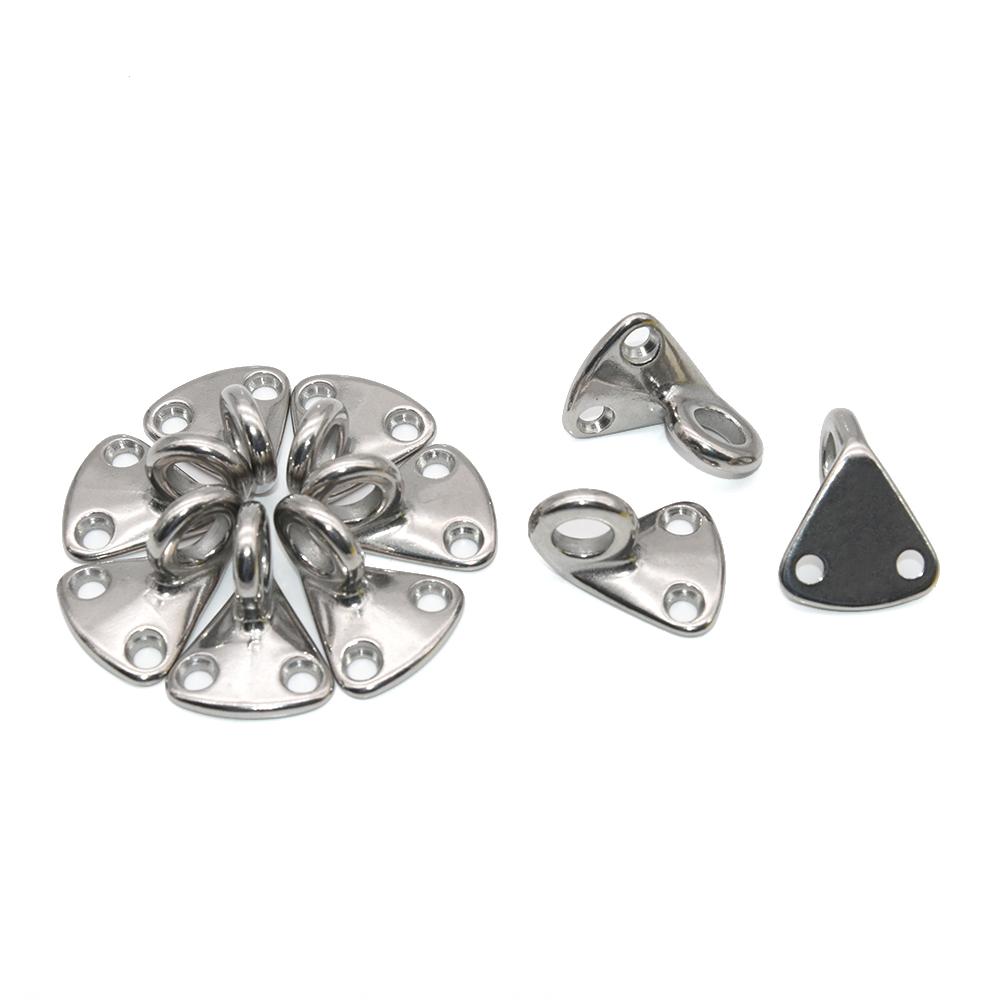 2PCS 4PCS 316 Stainless Steel Marine Pad Eye Fender Hooks Fending Hook Spring For  Marine Hardware For Sail Ship Boat Trailers